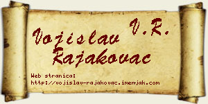 Vojislav Rajakovac vizit kartica